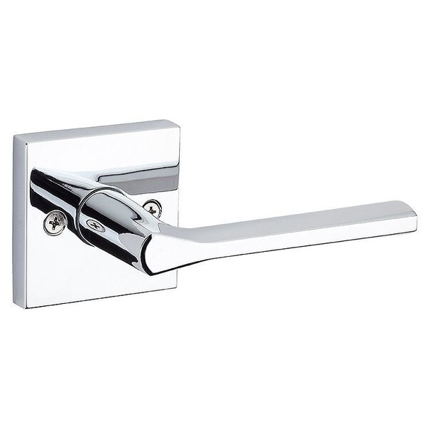 Lisbon Lever W/ Square Rose Half Dummy Bright Chrome Finish